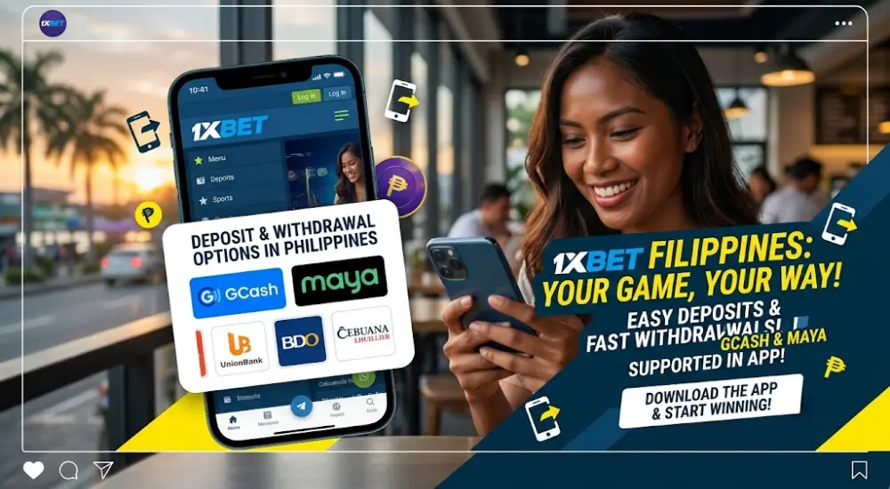 1xBet GCash, Maya & Payment Methods in the App