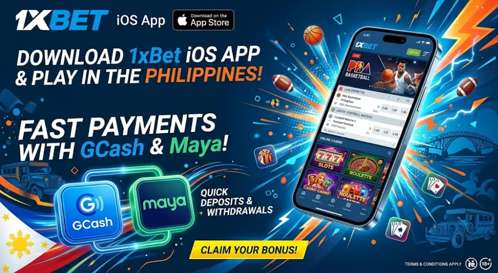 GCash, Maya & Payment Methods on 1xBet iOS App