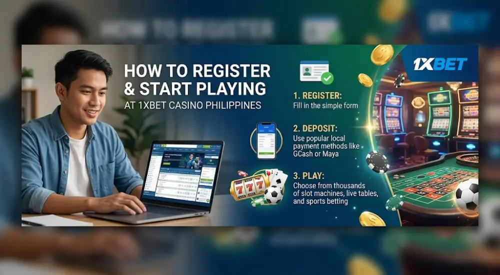 How to Register and Start Playing at 1xBet Casino