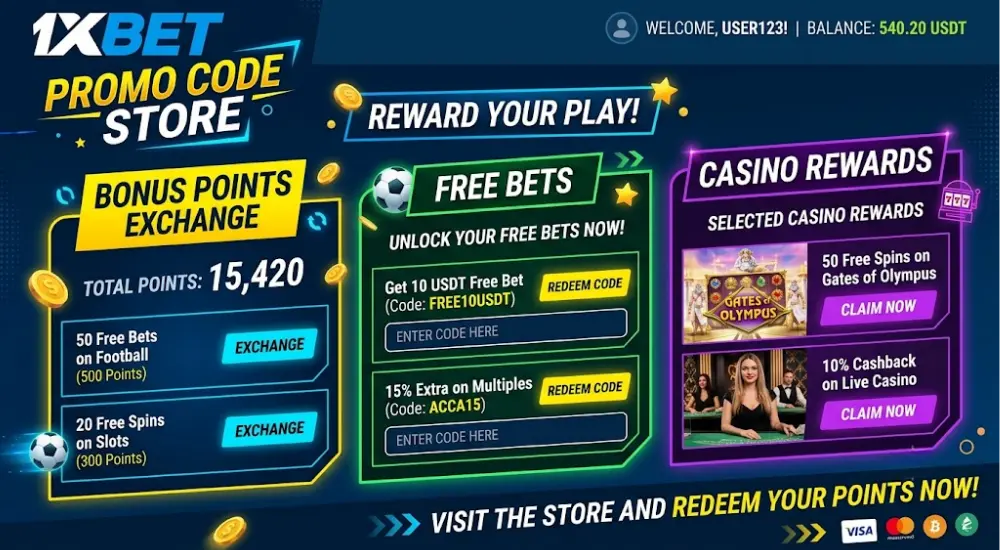 1xBet Promo Code Store for Existing Users